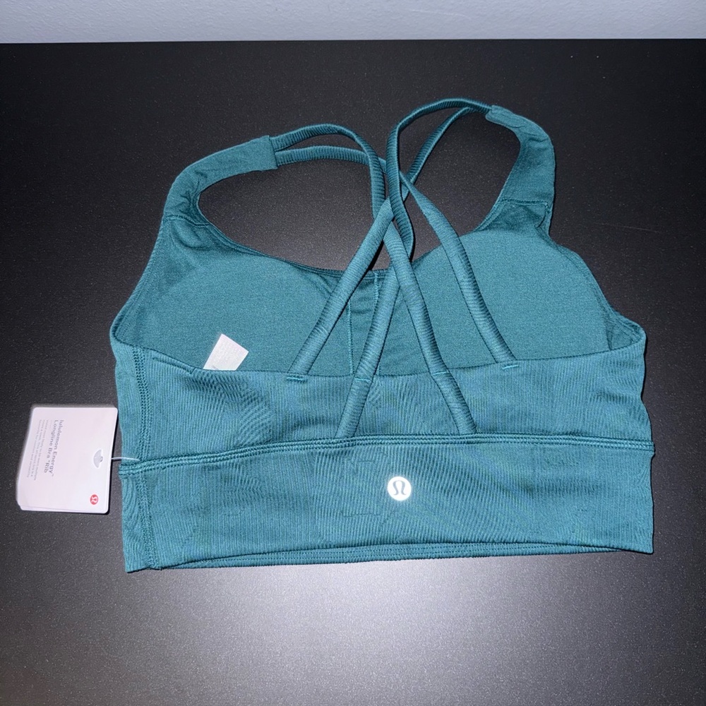 Lululemon Energy Longline Ribbed Bra *Medium Support, B–D Cups - Storm Teal - Picture 5 of 12